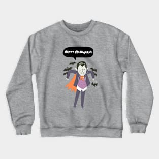 Happy Halloween from Mr. Dracula Crewneck Sweatshirt